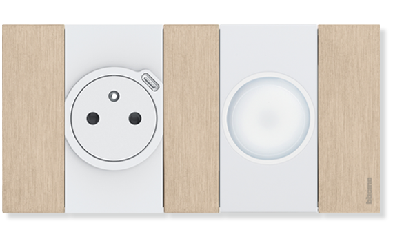 Flat electrical socket and torches